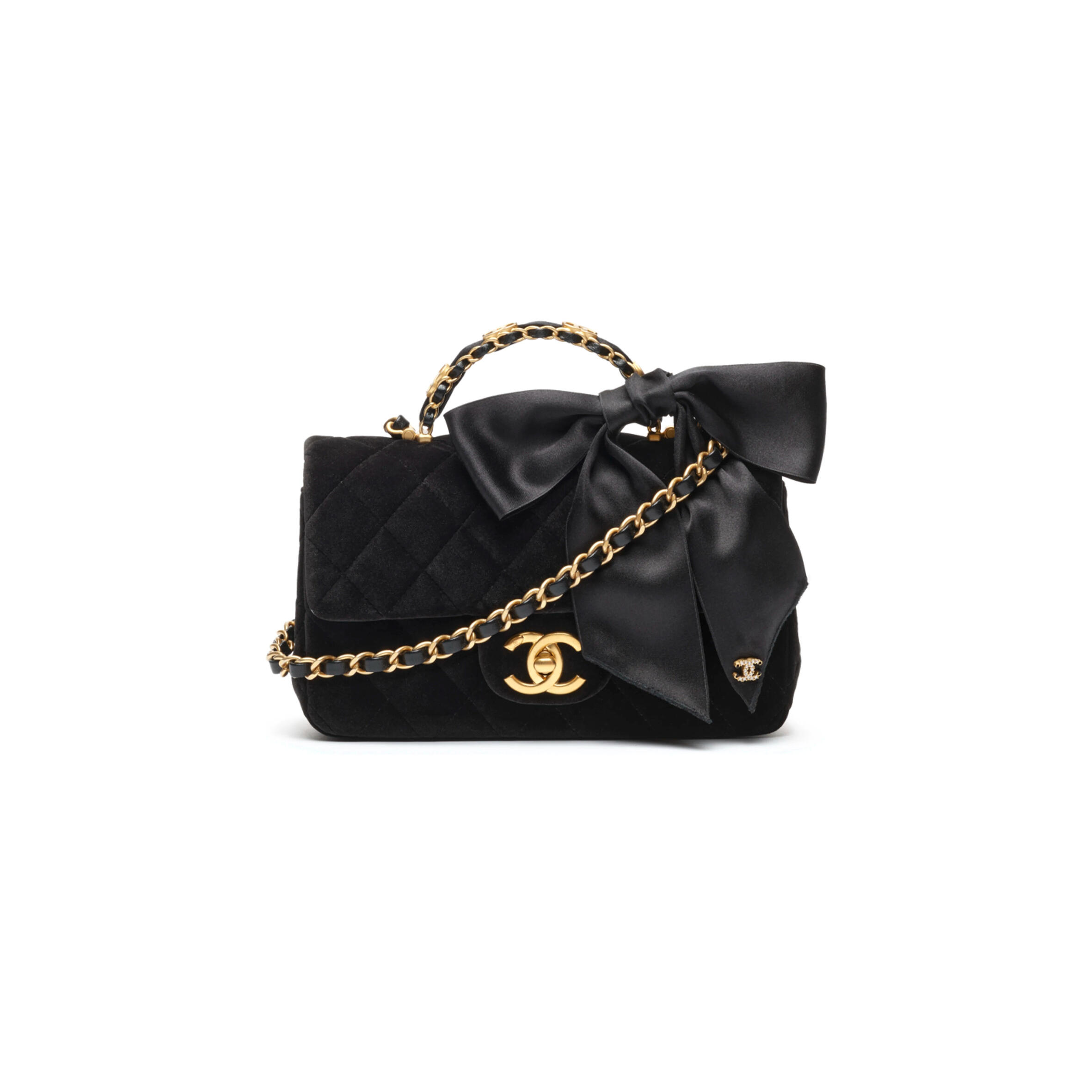 CHANEL MINI FLAP BAG WITH TOP HANDLE AS5875 (20*13*6cm)